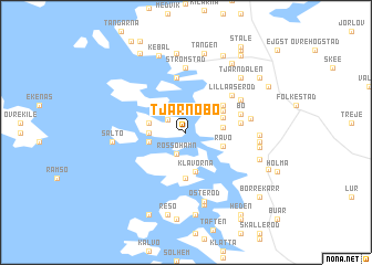 map of Tjärnöbo