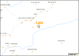 map of Tjeh