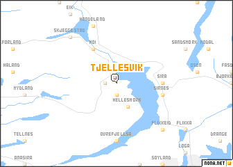 map of Tjellesvik