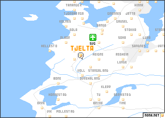 map of Tjelta