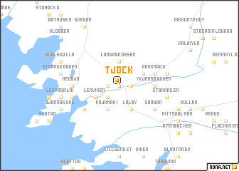 map of Tjöck