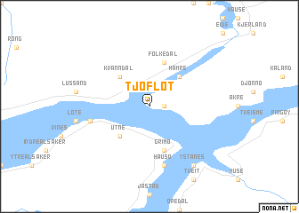 map of Tjoflot