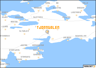 map of Tjørndalen