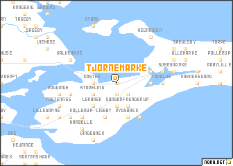 map of Tjørnemarke