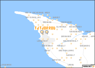 map of Tjörröd