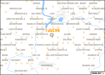 map of Tjüche