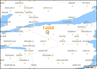map of Tjuda