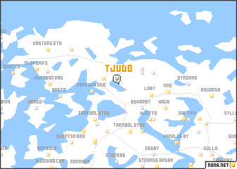 map of Tjudö