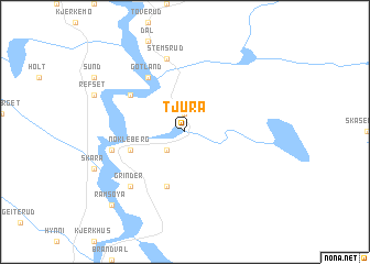 map of Tjura
