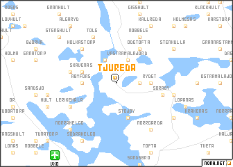 map of Tjureda