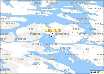 map of Tjustvik