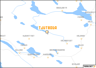 map of Tjutboda