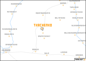 map of Tkachenko