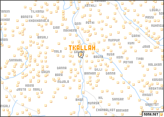 map of Tkallah