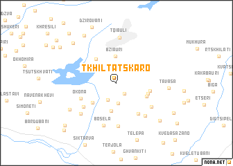map of Tkhiltatskaro