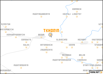 map of Tkhorin