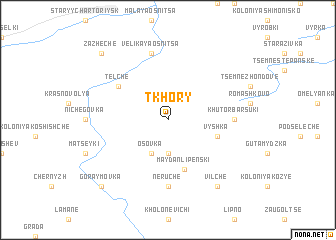 map of Tkhory