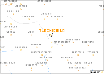 map of Tlachichila