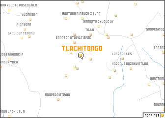 map of Tlachitongo