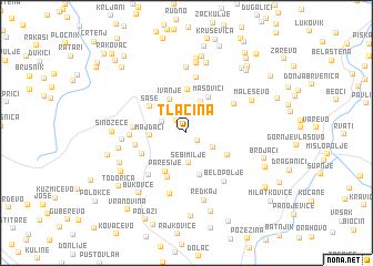 map of Tlačina