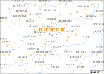 map of Tlacohechac