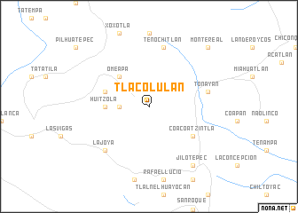 map of Tlacolulan