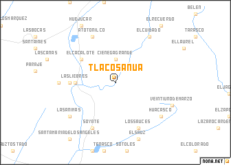 map of Tlacosanua