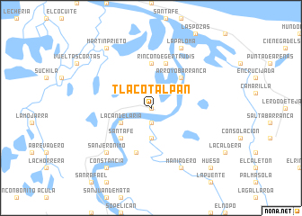map of Tlacotalpan