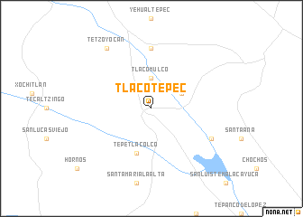 map of Tlacotepec