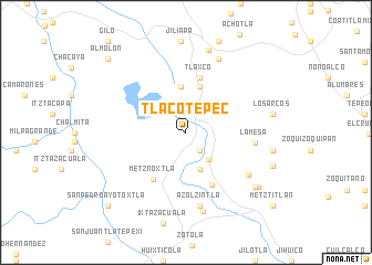 map of Tlacotepec