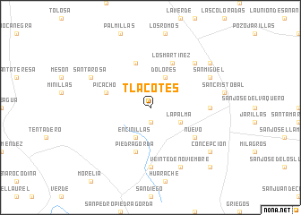 map of Tlacotes