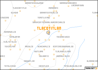 map of Tlacotitlán