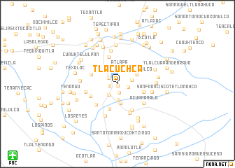 map of Tlacuchca