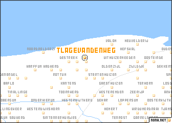 map of ʼt Lage van den Weg