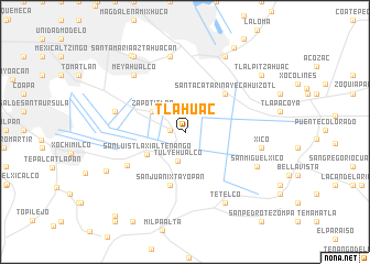 map of Tlahuac