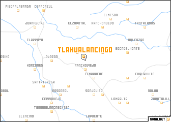 map of Tlahualancingo