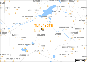 map of Tlalayote
