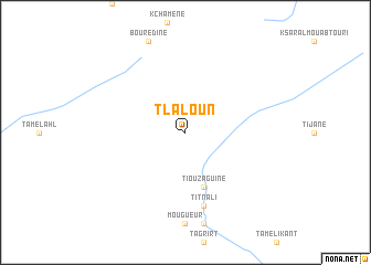 map of Tlaloun