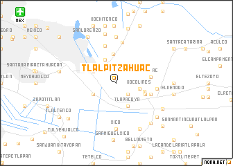 map of Tlalpitzahuac