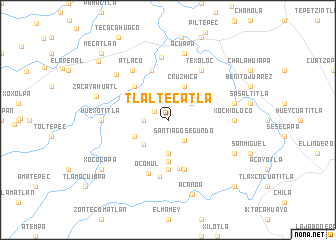 map of Tlaltecatla