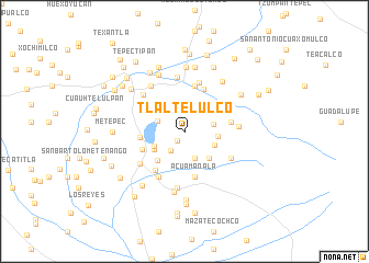 map of Tlaltelulco