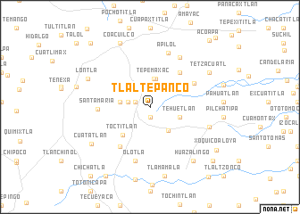 map of Tlaltepanco