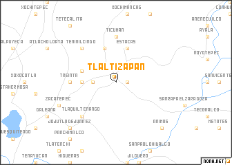 map of Tlaltizapán