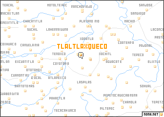 map of Tlaltlaxqueco