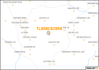 map of Tlamacazapa