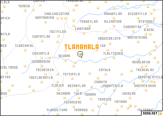 map of Tlamamala