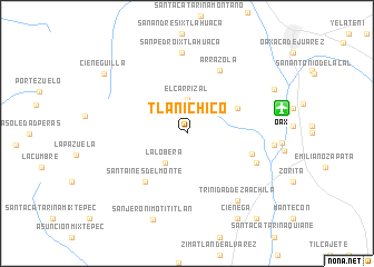 map of Tlanichico