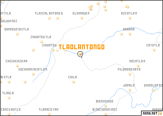 map of Tlaolantongo