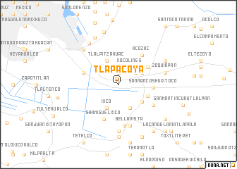 map of Tlapacoya