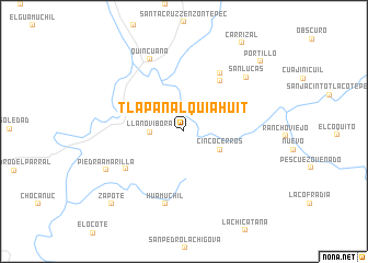 map of Tlapanalquiahuit